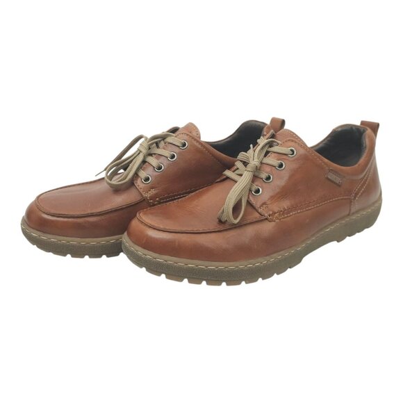 Pikolinos Brown Leather Shoe Mens EU 43 US 9 - 9.5 Casual Comfort Lace Up - Picture 1 of 16